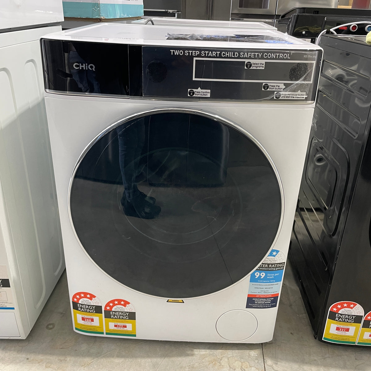 CHiQ 10kg/6kg Washer Dryer Combo WD100TW – Large Capacity & Condenser Drying | Factory Second