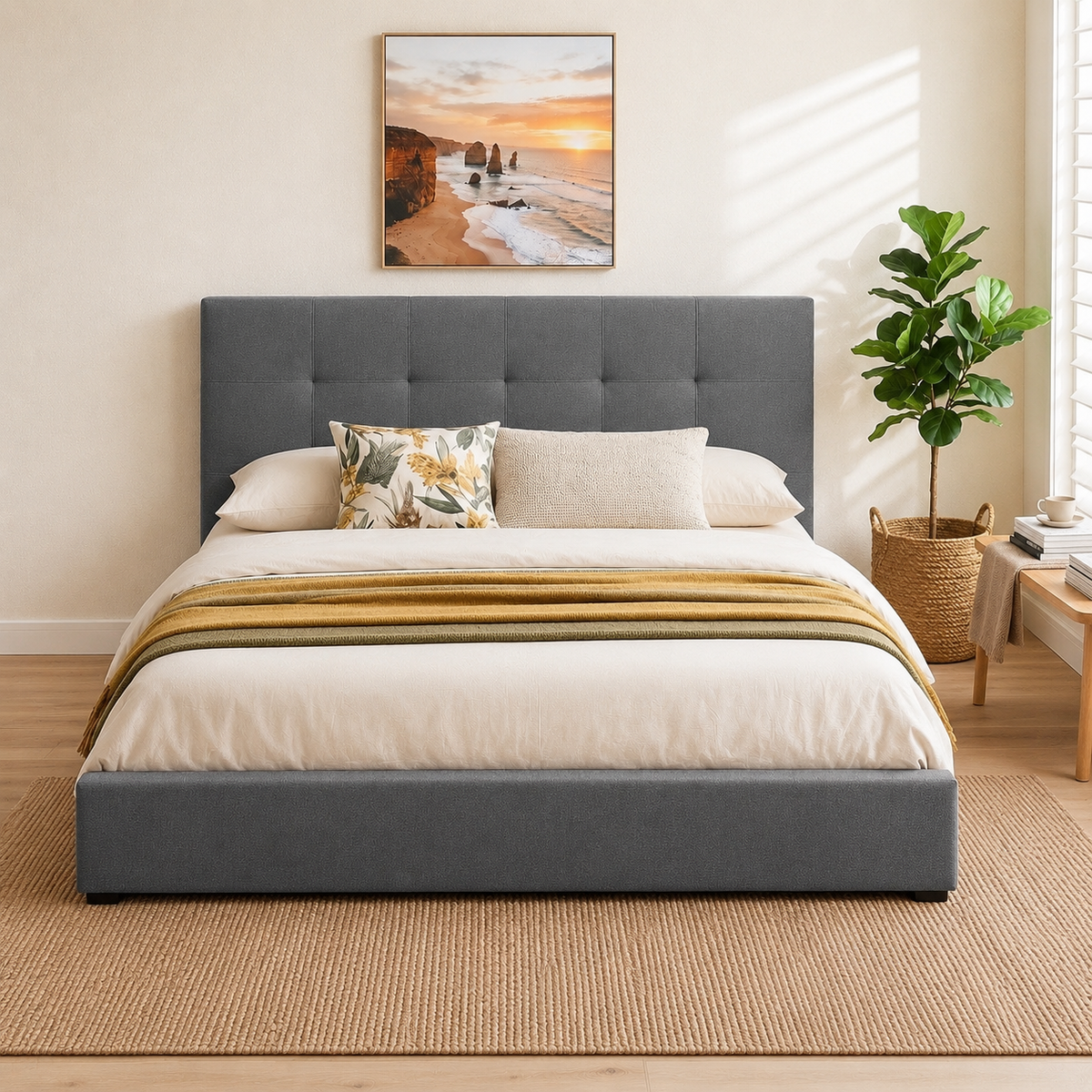 Brand New King Bed Frame | 115cm Headboard | Timber Bed Frame Adelaide image 0
