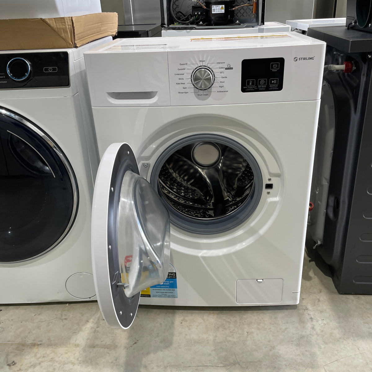 Stirling 6kg Front Load Washing Machine STR-FLW6W – Compact Design & 470mm Depth | Near New.
