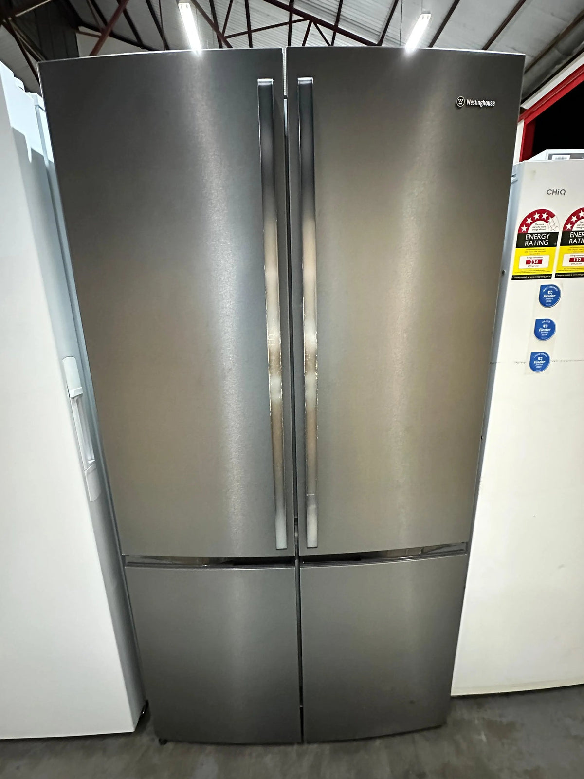 Westinghouse 541L Quad Door Fridge Freezer Spacious Family Storage - Refurbished