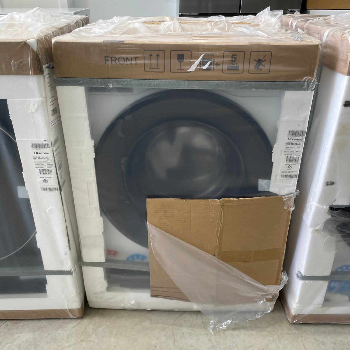 Hisense HWF3S8514X 8.5kg Front Load Washing Machine – 4.5-Star Energy Rating, 16 Wash Programs | Brand New, Carton Damaged