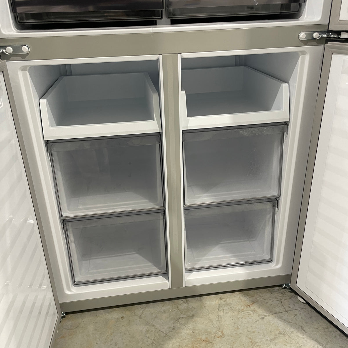 CHiQ 503L Quad Door Fridge CCD502NBS – No Frost, Multi-Airflow & Inverter | Refurbished