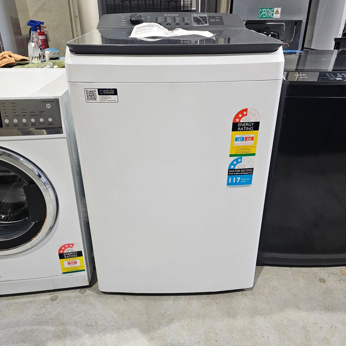 Westinghouse 8kg EasyCare Top Load Washing Machine – Factory second image 0