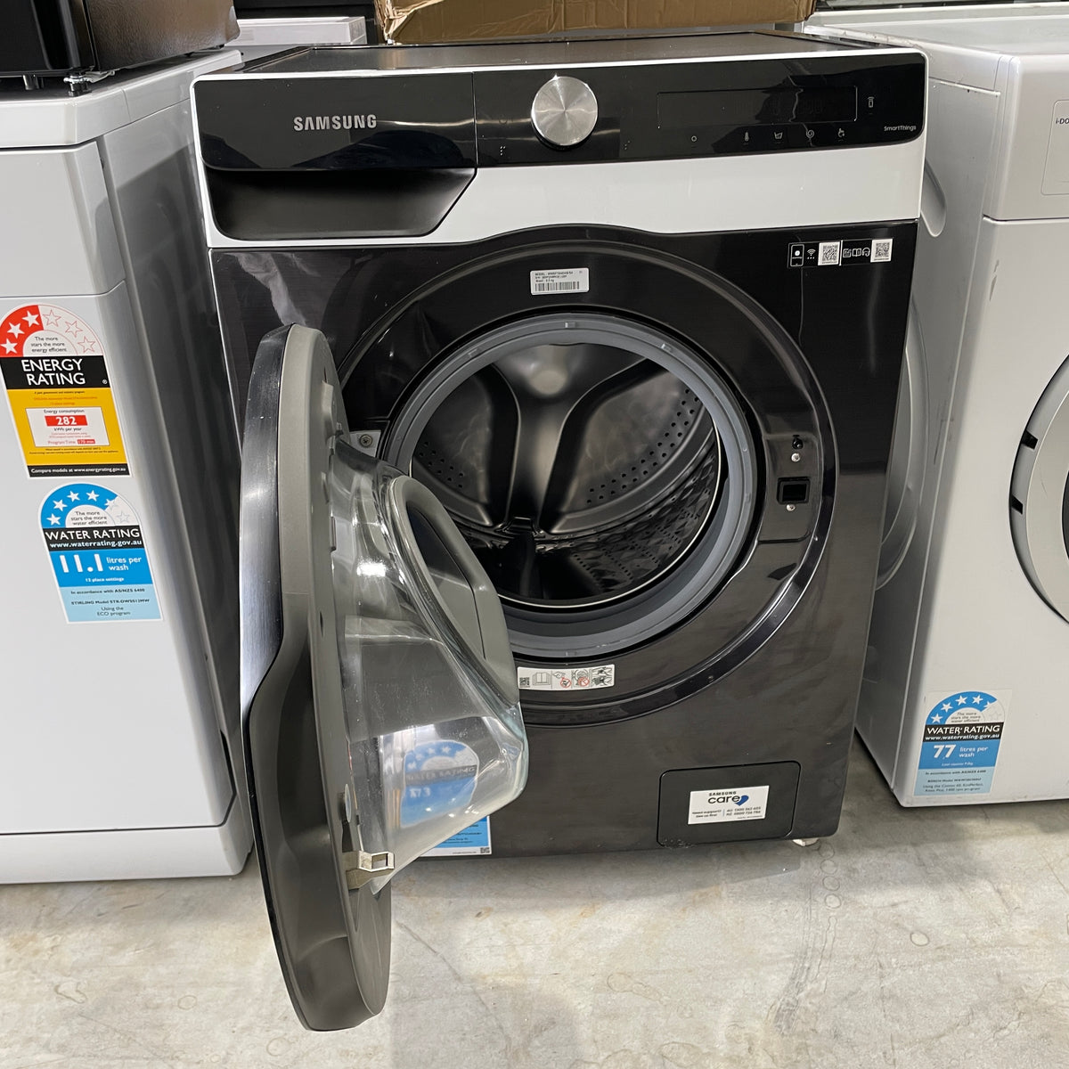 Samsung 8.5kg Front Load Washing Machine WW85T554DAB – AddWash™, AI Control, Steam & 1400 RPM | Refurbished