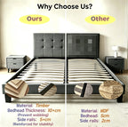 Brand New Timber Bed Frame – Double, Queen & King | Premium Fabric Upholstery
