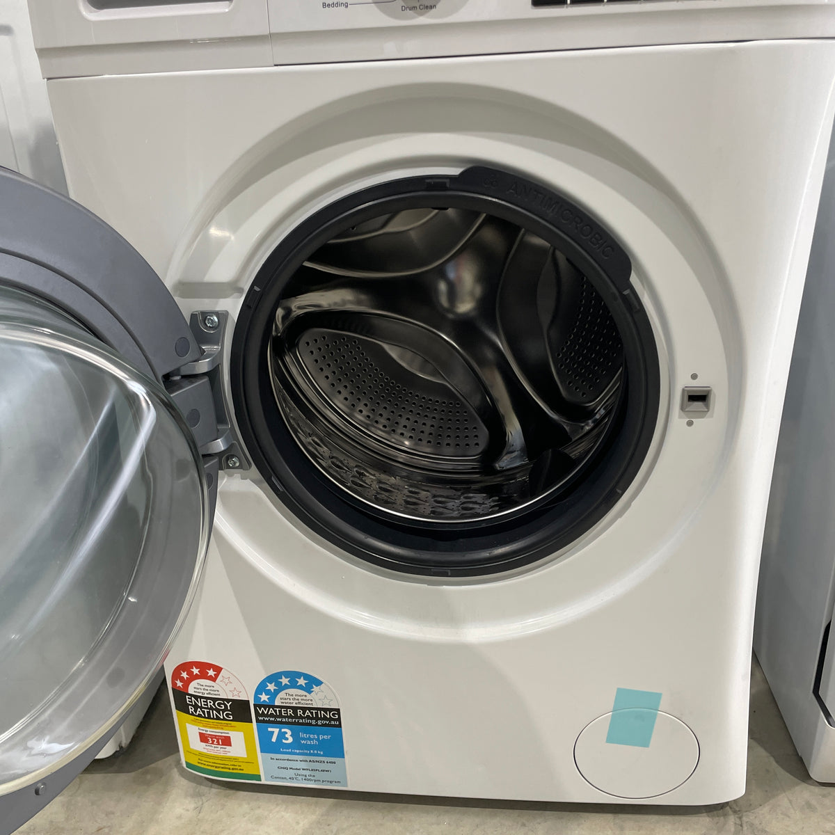 CHiQ WFL85PL48W1 8.5kg Front Load Washing Machine – 1400 RPM, Inverter Motor & Allergy Care | Refurbished / Factory Second