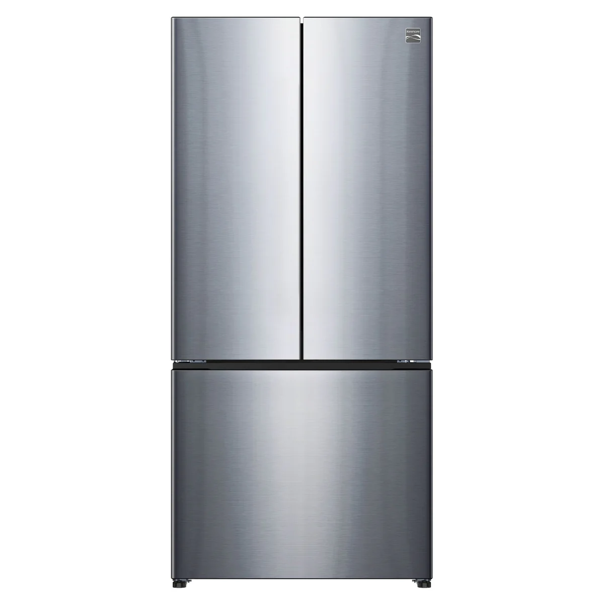 Kenmore 510 L French Door Refrigerator, Stainless Steel, Adjustable Glass Shelves, Quiet Energy-Efficient Inverter Compressor, Frost-Free Freezer, Energy Star Certified image 1