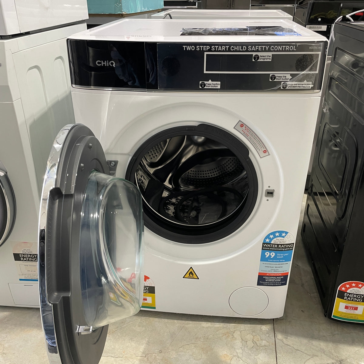 CHiQ 10kg/6kg Washer Dryer Combo WD100TW – Large Capacity & Condenser Drying | Factory Second