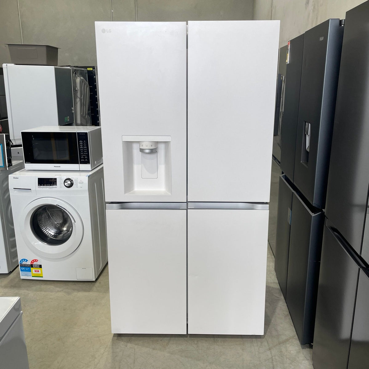 LG GF-L700MWH 637L French Door Fridge – Matte White | Ice &amp; Water | Factory Second | 1 Year Warranty image 0