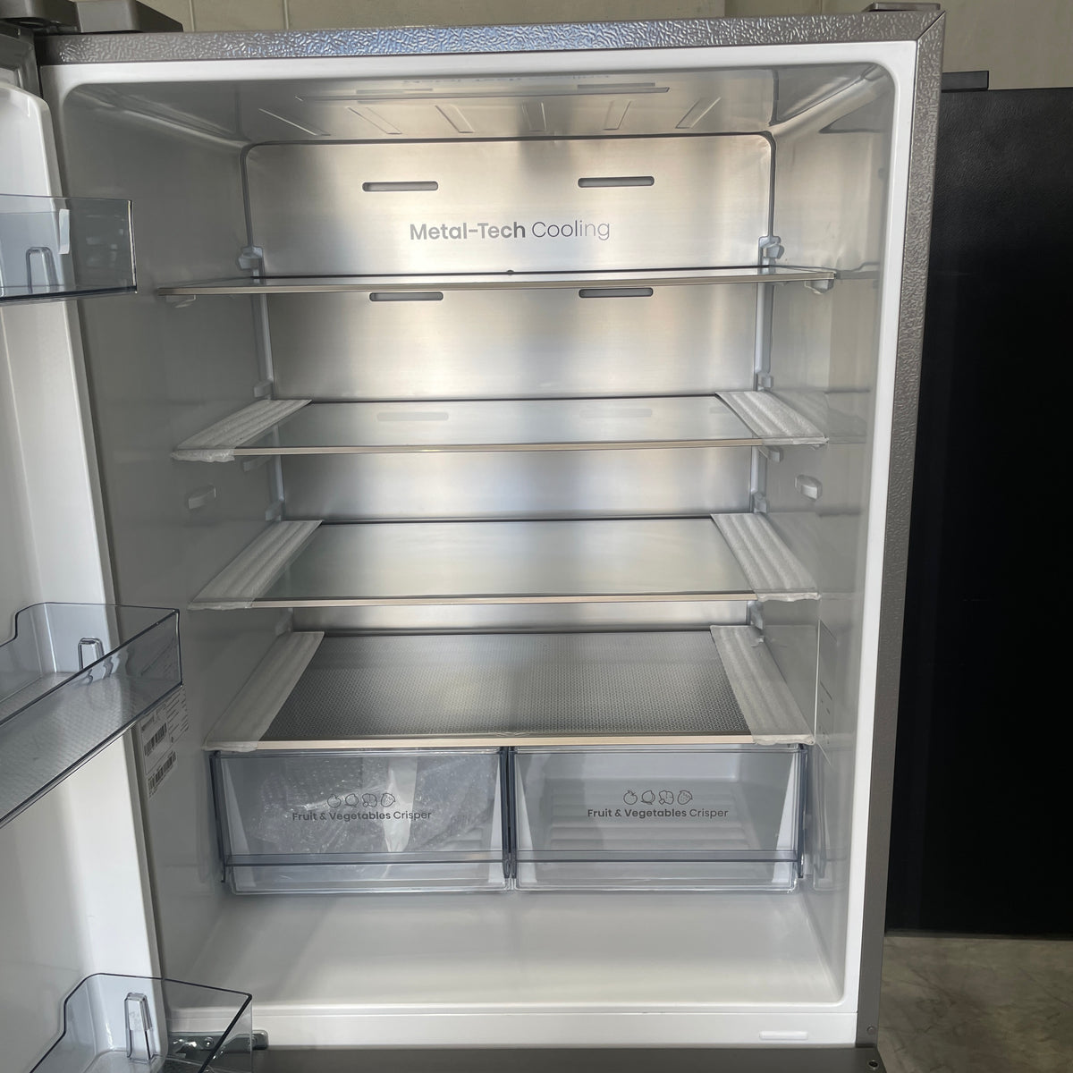Hisense HRBM503S 503L Bottom Mount Fridge – Silver, 4.5-Star Energy Rating | Factory Second