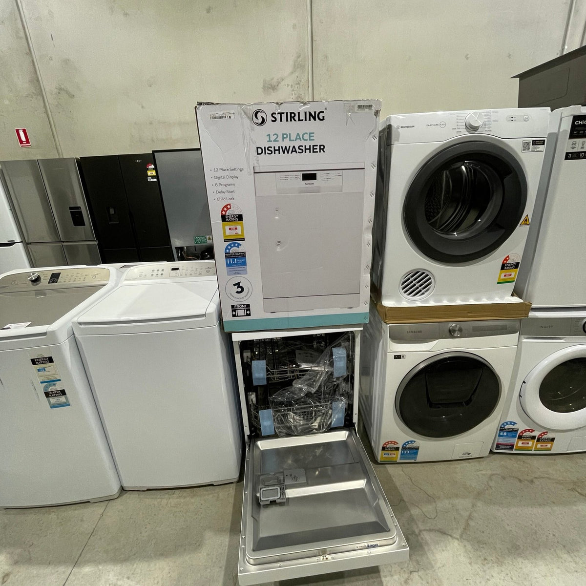 Stirling 12 Place Setting Freestanding Dishwasher – STR-DWSS12MW | Factory Second | 6 Month Warranty image 3
