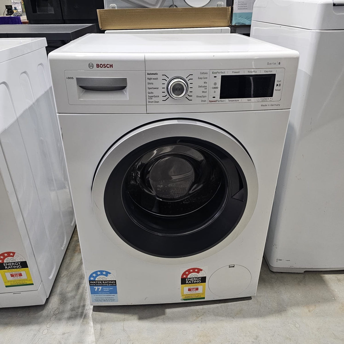 Bosch Serie 8 WAW28620AU 9kg Front Load Washing Machine | i-DOS | Made in Germany | Refurbished image 0