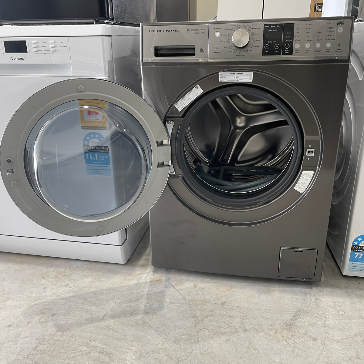 Fisher & Paykel 10kg Front Load Washing Machine WH1060SG1 – Series 9, Steam Refresh, Auto Dose & 1400 RPM | Refurbished