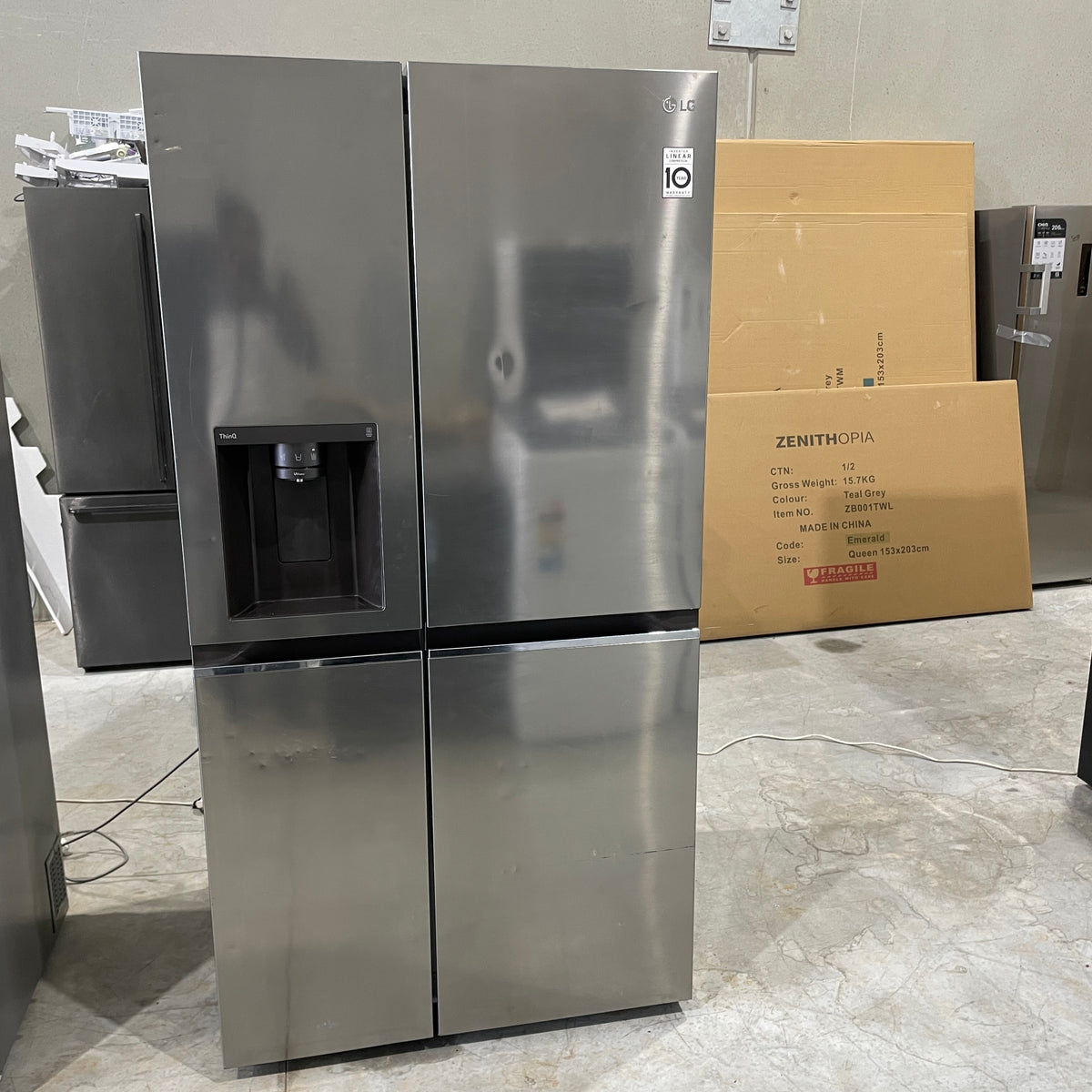 LG GS-N635PL 635L Side by Side Refrigerator – Stainless Steel, Non-Plumbed Ice & Water Dispenser

Refurbished