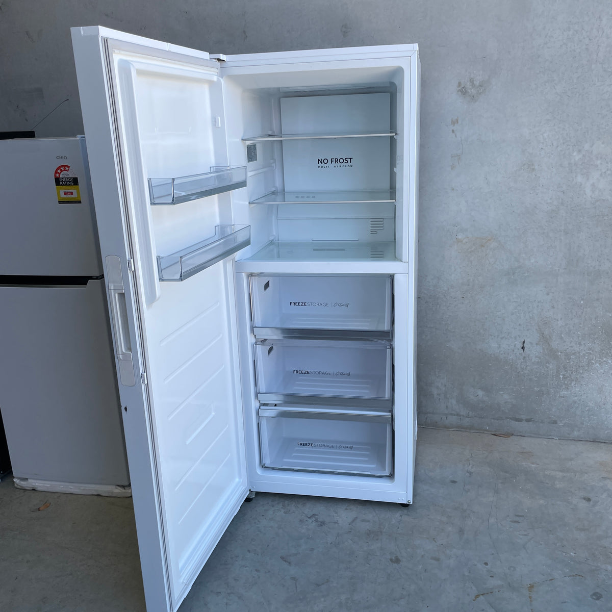 Haier 386L Vertical Frost Free Freezer HVF430VS – SuperFreeze, Reversible Door & 3.5-Star Energy | Refurbished