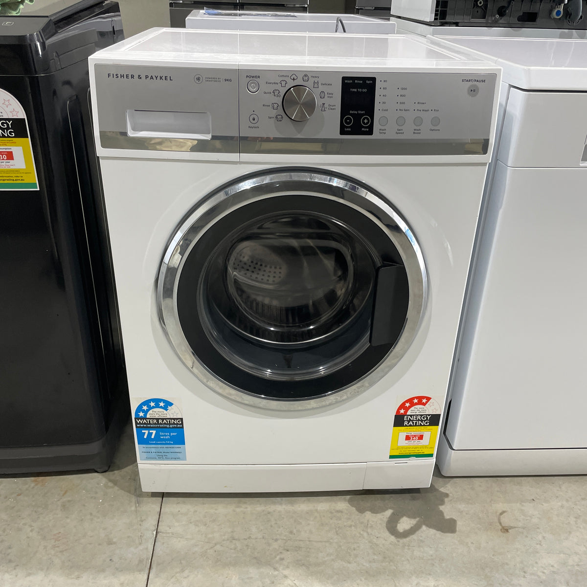 Fisher & Paykel 9kg Front Load Washing Machine WH9060J3 – SmartDrive, 1200 RPM & Eco Wash | Refurbished