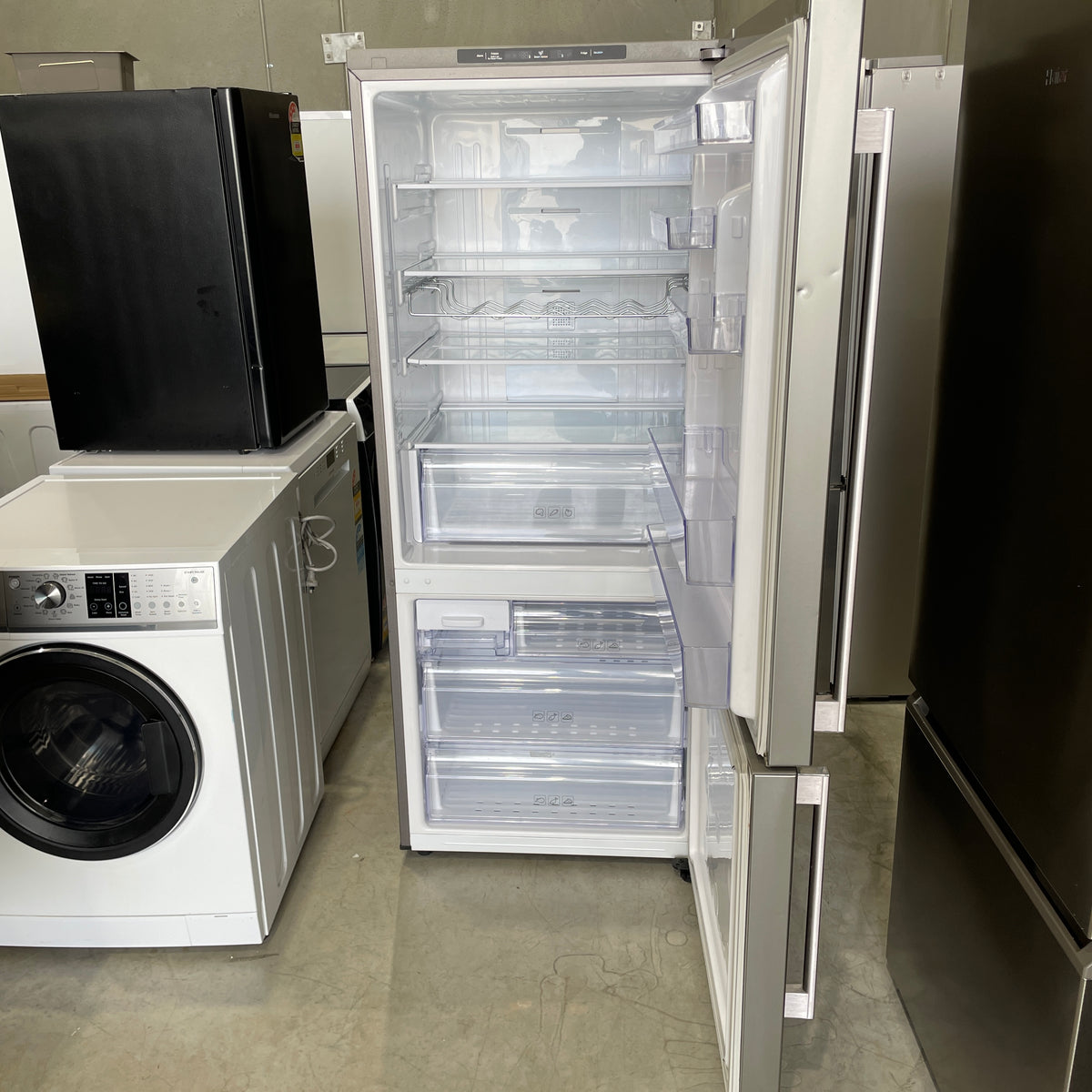 Samsung 458L Bottom Mount Fridge SRL458ELS – Multi Flow Cooling, Twist Ice & 4-Star Energy | Refurbished