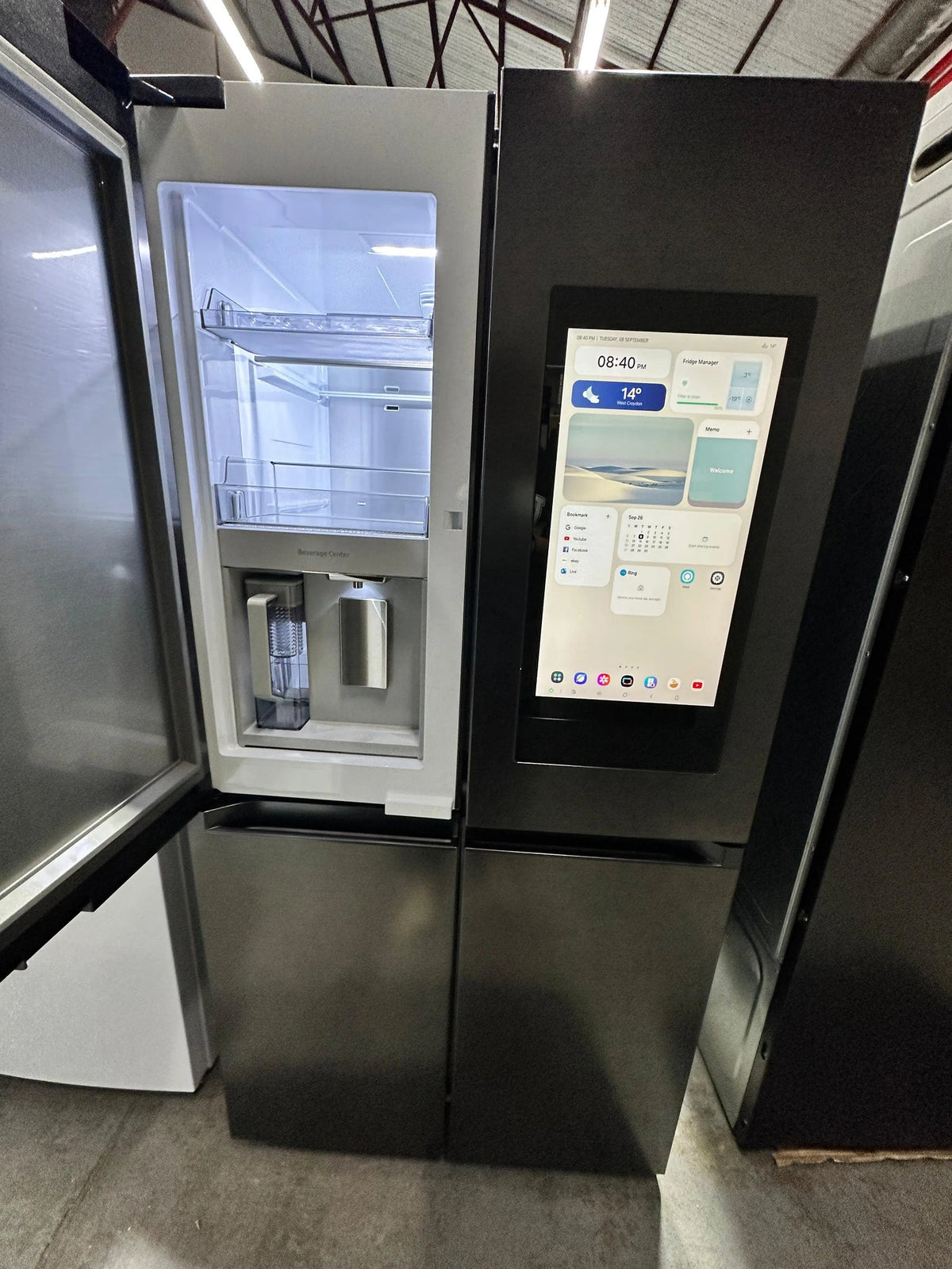 Samsung 636L AI Family Hub French Door Fridge Triple Cooling - Near New