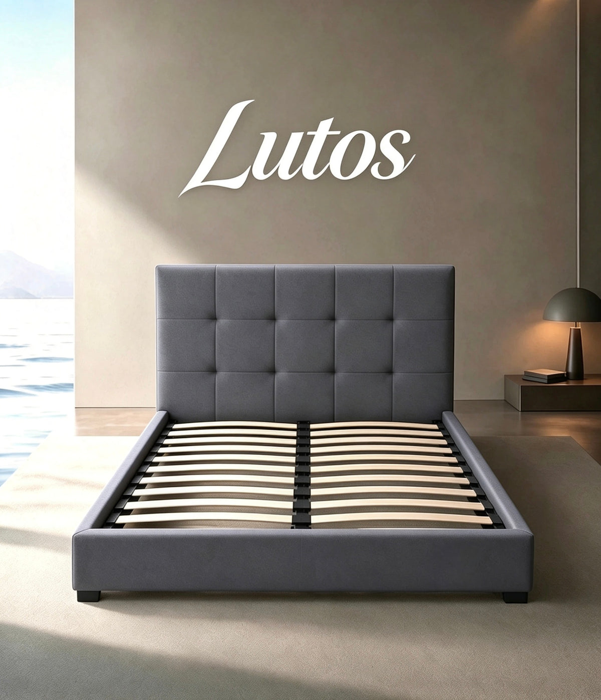 Brand New Timber Bed Frame – Double, Queen & King | Premium Fabric Upholstery