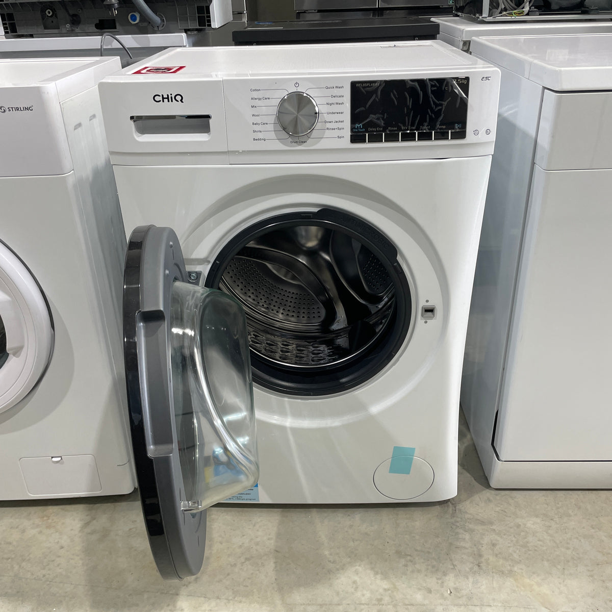 CHiQ WFL85PL48W1 8.5kg Front Load Washing Machine – 1400 RPM, Inverter Motor & Allergy Care | Refurbished / Factory Second
