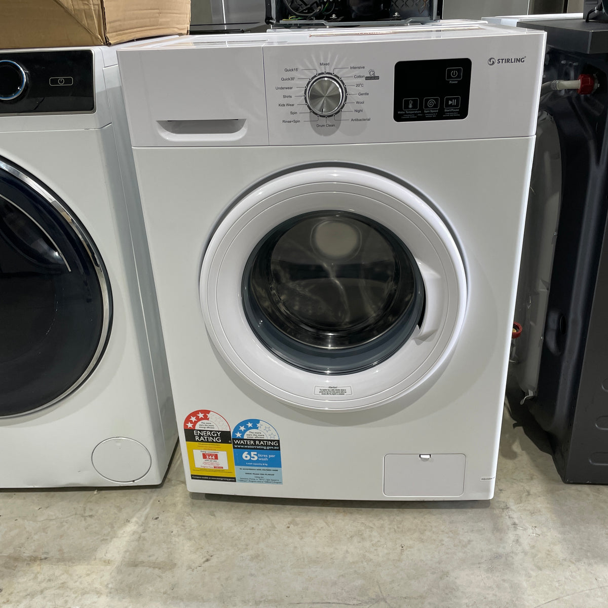 Stirling 6kg Front Load Washing Machine STR-FLW6W – Compact Design & 470mm Depth | Near New.