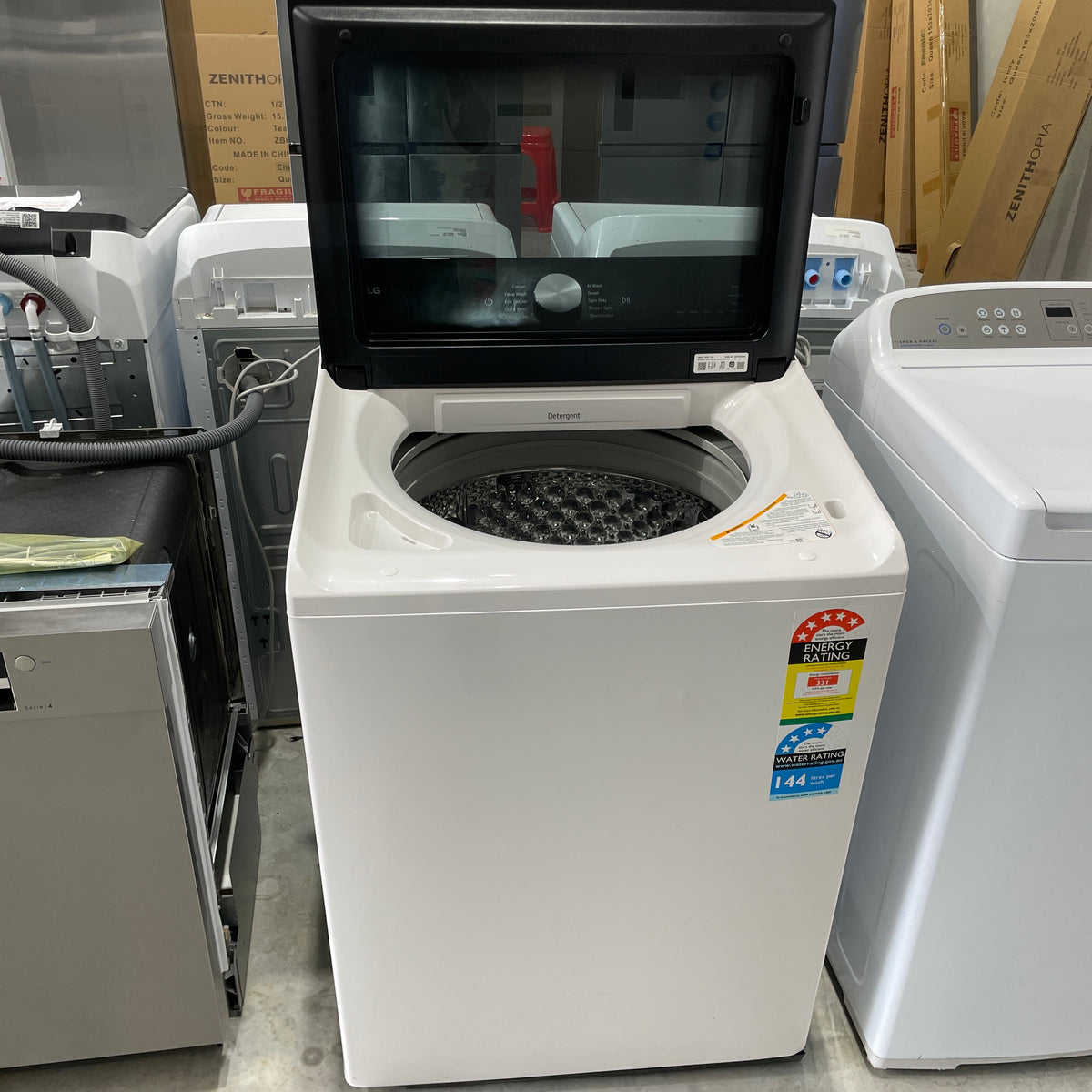 LG WTX9-14W 14kg Series 9 Top Load Washing Machine – AI Direct Drive, TurboClean3D & ThinQ Wi-Fi | Factory Second