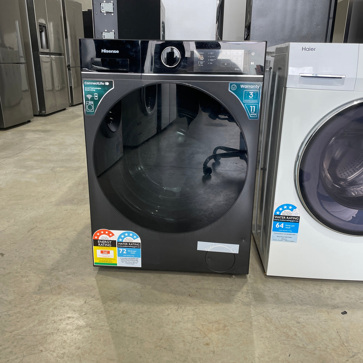 Hisense 10kg Front Load Washing Machine HWF8I1015BX – iFit™, iJet™, AutoDosing & 5-Star Efficiency | Factory Second