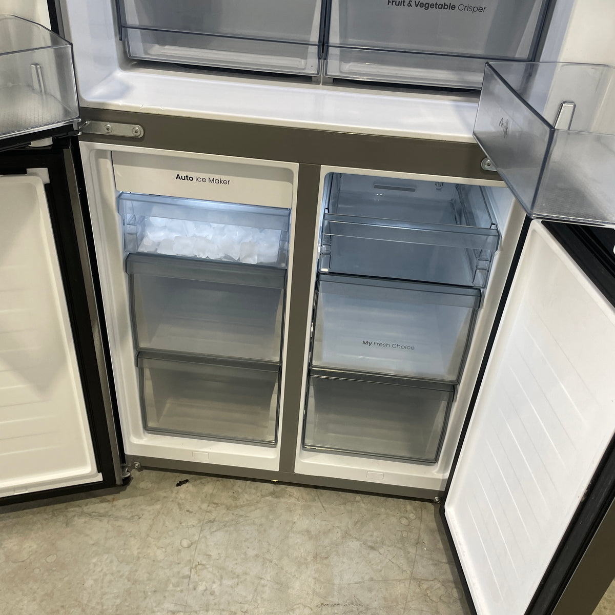Hisense HRCD483TBW 483L French Door Fridge – Water Dispenser, Ice Maker, 4.5-Star Energy Rating, Refurbished