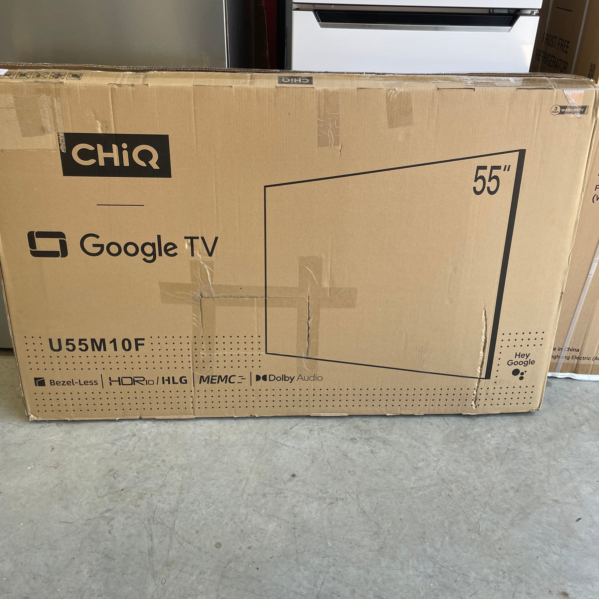 CHiQ U55M10F 55-Inch 4K UHD Google TV – Smart TV, Bluetooth, Factory second