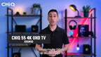 CHiQ U55M10F 55-Inch 4K UHD Google TV – Smart TV, Bluetooth, Factory second