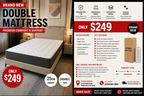 BRAND NEW Double Mattress 25cm Height – Boxed &amp; Ready image 1