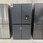 Haier HRF680YPC 623L Quad Door Fridge – Black | Ice &amp; Water | Factory Second | 1 Year Warranty image 0