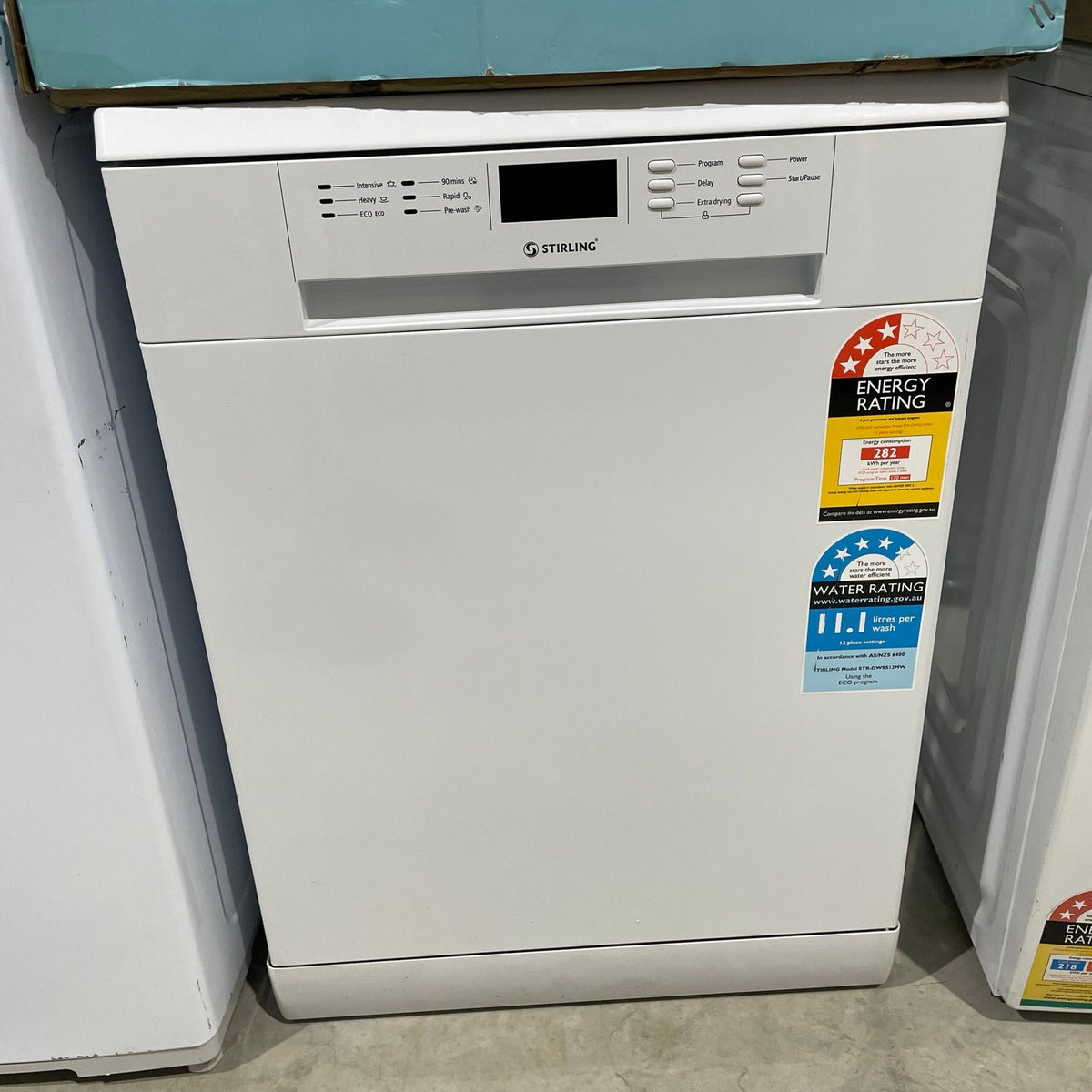 Stirling 12 Place Setting Freestanding Dishwasher – STR-DWSS12MW | Factory Second | 6 Month Warranty image 0