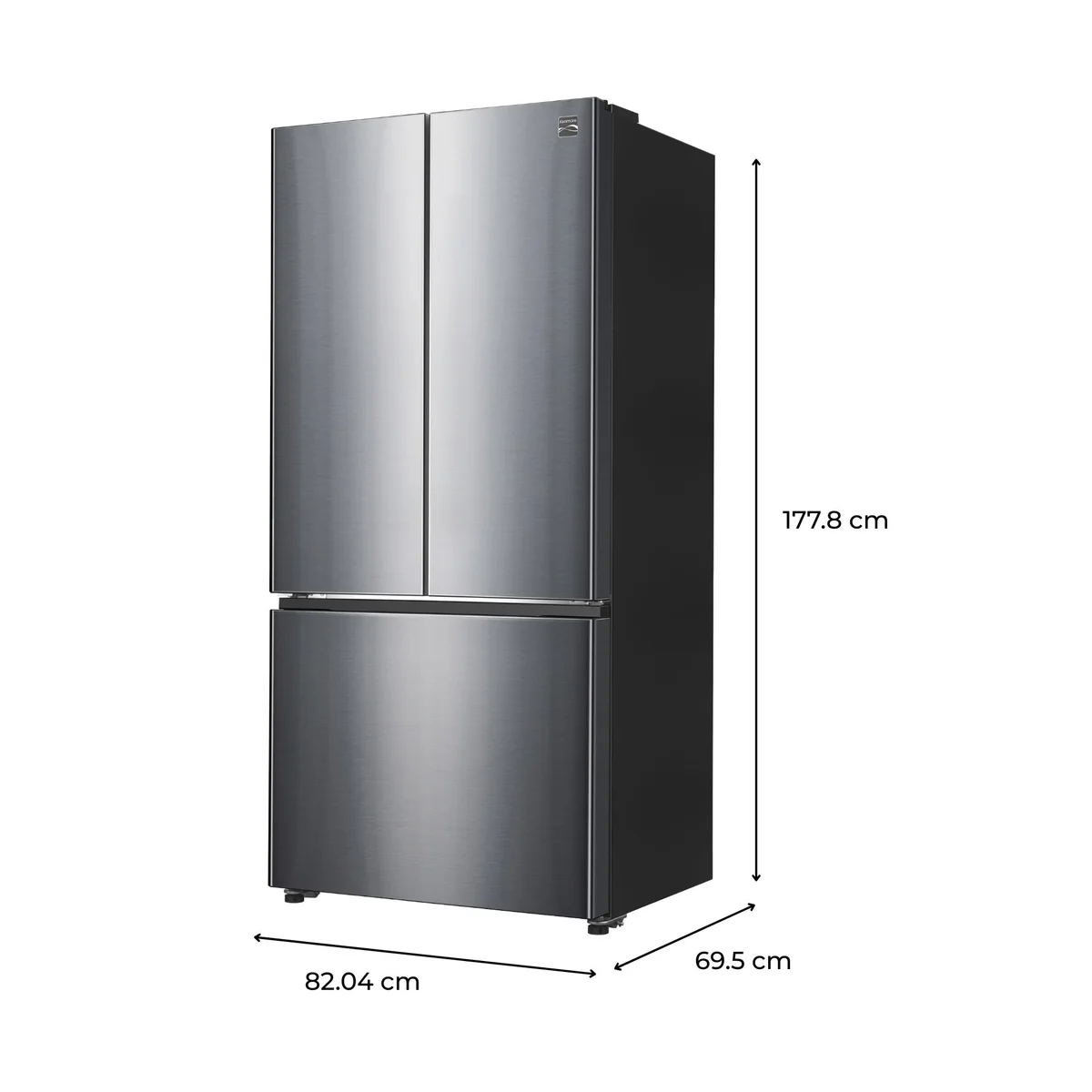 Kenmore 510 L French Door Refrigerator, Stainless Steel, Adjustable Glass Shelves, Quiet Energy-Efficient Inverter Compressor, Frost-Free Freezer, Energy Star Certified image 3