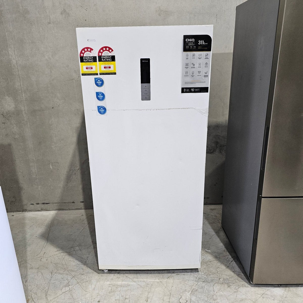CHiQ CSH311NWL3 311L Hybrid Fridge Freezer – White | Refurbished | 6 Month Warranty image 1