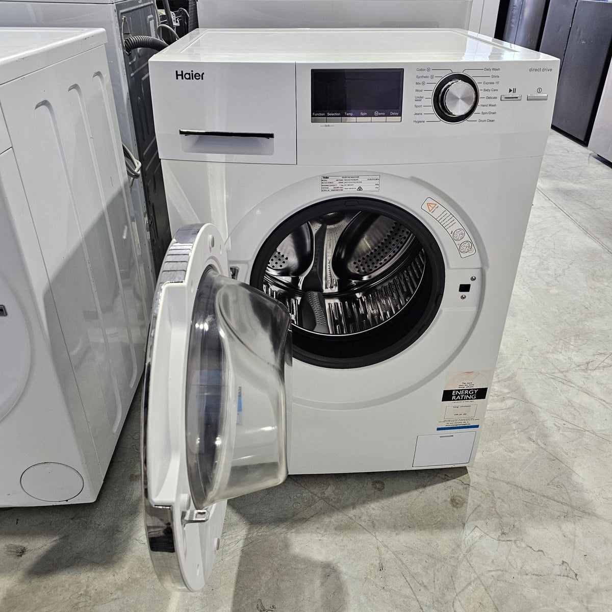 Haier 7.5kg Front Load Washing Machine HWF75DW1 – Direct Drive, Wave Drum &amp; 1200 RPM | Refurbished image 2