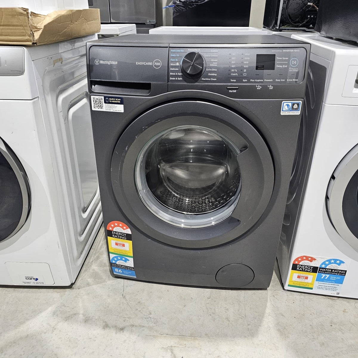 WESTINGHOUSE 10KG FRONT LOADER WASHING MACHINE FOR SALE Refurbished image 1